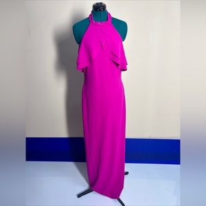 Bebe Floor Length With Slit,  High Neck Size 10 Dress